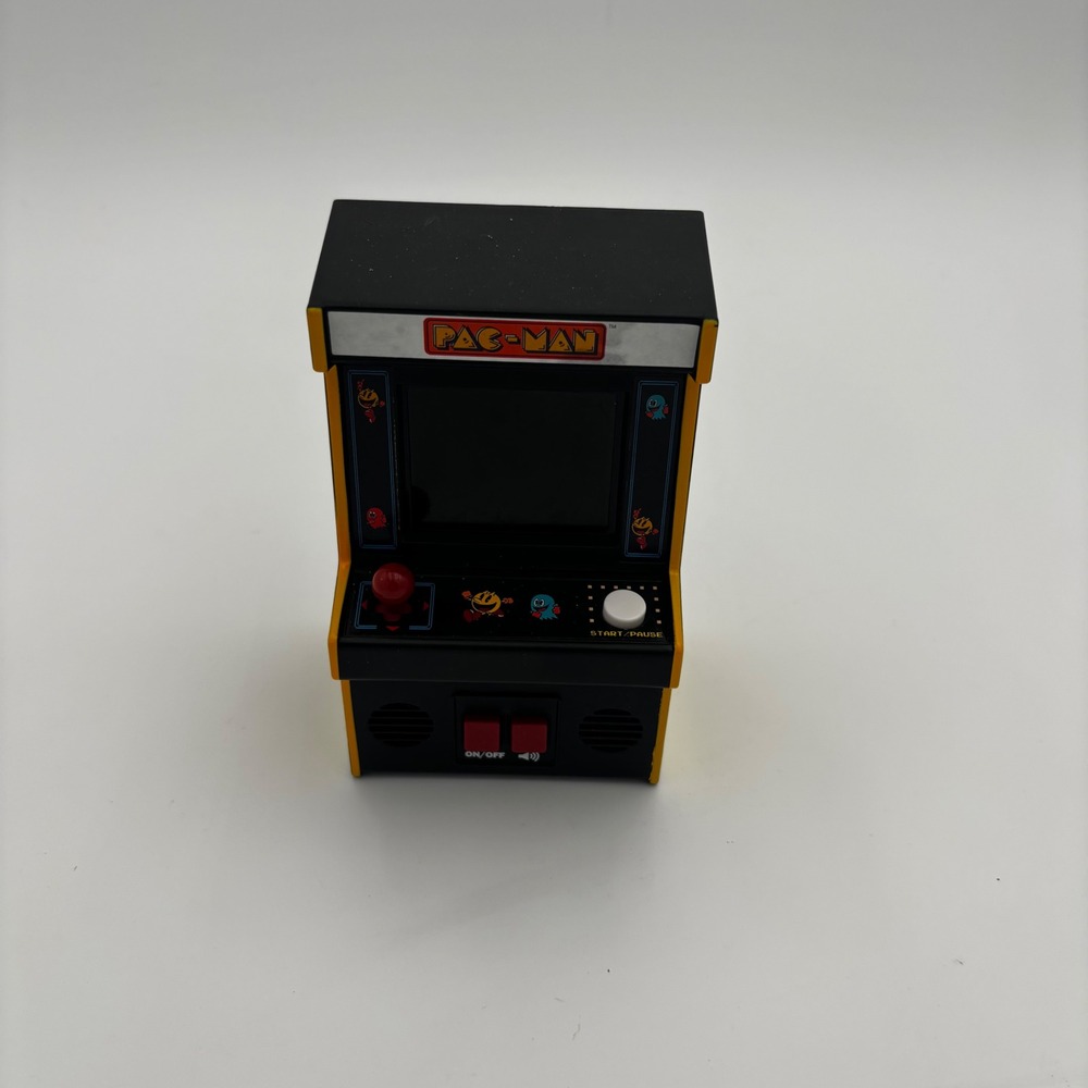 Basic Fun‎ Pac-Man Mini Arcade Game Unisex OS Yellow Excellent Retro Handheld